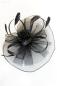 Preview: Gothic Haarschmuck „Midnight Dahlia“ mit Schleiernetz & Federn